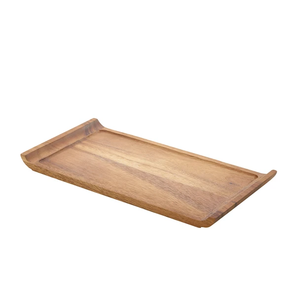 Servierplatte aus Akazienholz 33 x 17,5 x 2 cm WSP3317 by Genware color Svart
