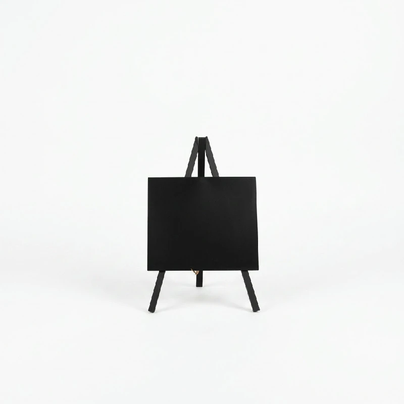 Mini Kreidetafel mit Staffelei 24 x 11,5 cm Schwarz 3er-Pack MNI-BL-KR by Genware color Svart