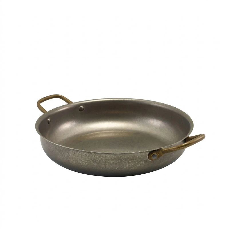 GenWare Vintage Steel Runde Servierschale 24,5 x 5 cm SRD24V by Genware color Svart