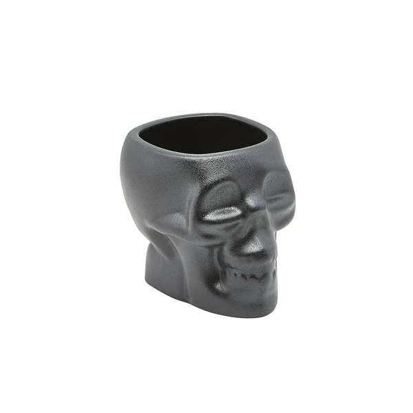 Genware Cast Iron Effect Totenkopf Tiki-Becher 80 cl / 28,15 oz SKL800 by Genware color Svart