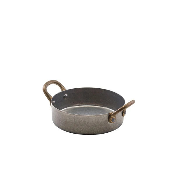 GenWare Vintage Steel Mini-Kasserolle 12,25 x 3,5 cm SCD12V by Genware color Svart