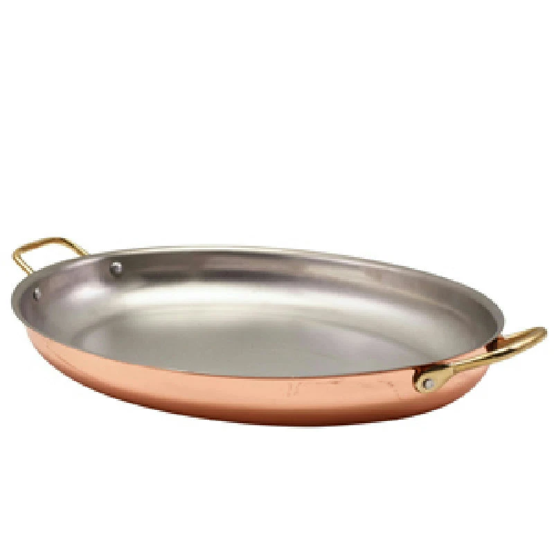 GenWare Ovale Servierplatte kupferbeschichtet 37,5 x 26 cm SSD38C by Genware color Svart