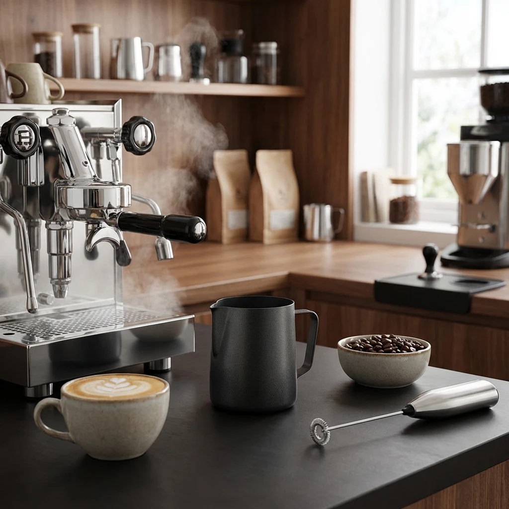 Antihaft-Milchkännchen / Saucenkännchen Schwarz 150 ml / 5 oz MJ5BK by Genware color Svart