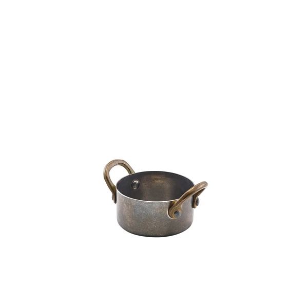 GenWare Vintage Steel Mini-Kasserolle 7 x 3,75 cm SCD7V by Genware color Svart