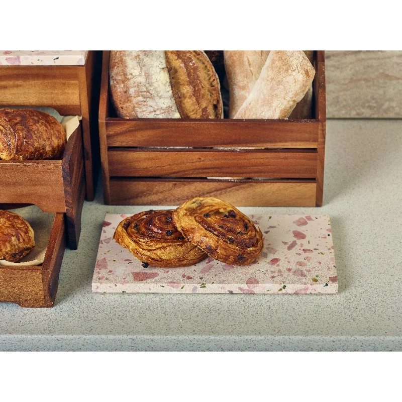 GenWare Terrazzo Servierplatte 32 x 18 cm GN 1/3 TRZ-3218 by Genware color Svart