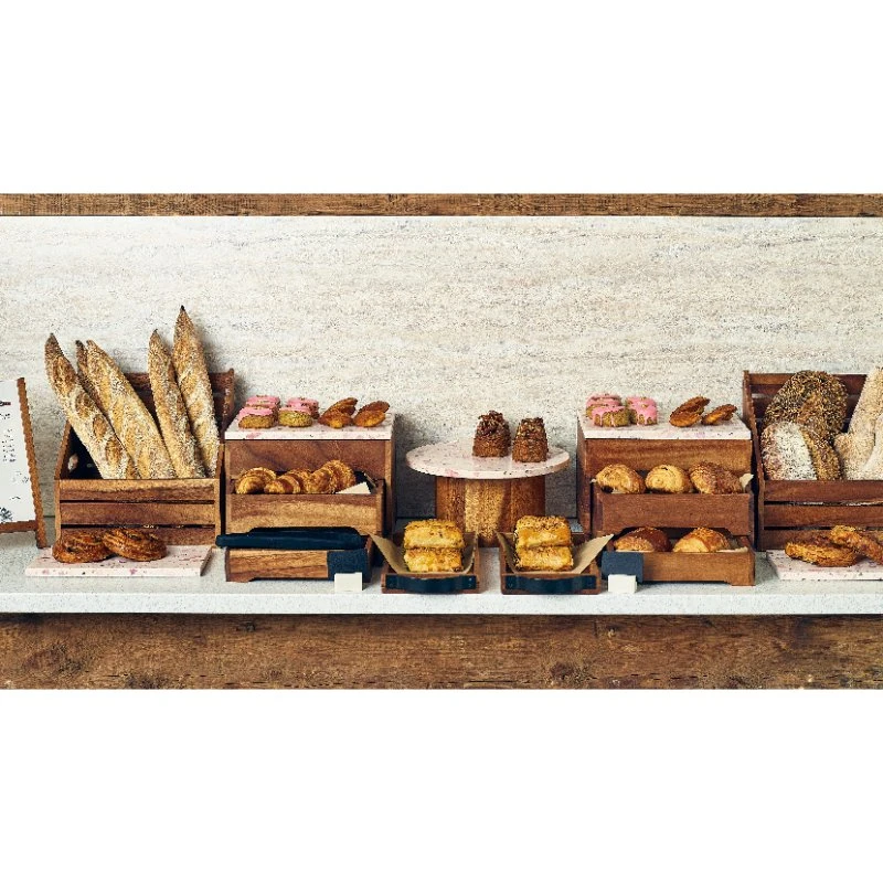 GenWare Terrazzo Servierplatte 32 x 18 cm GN 1/3 TRZ-3218 by Genware color Svart