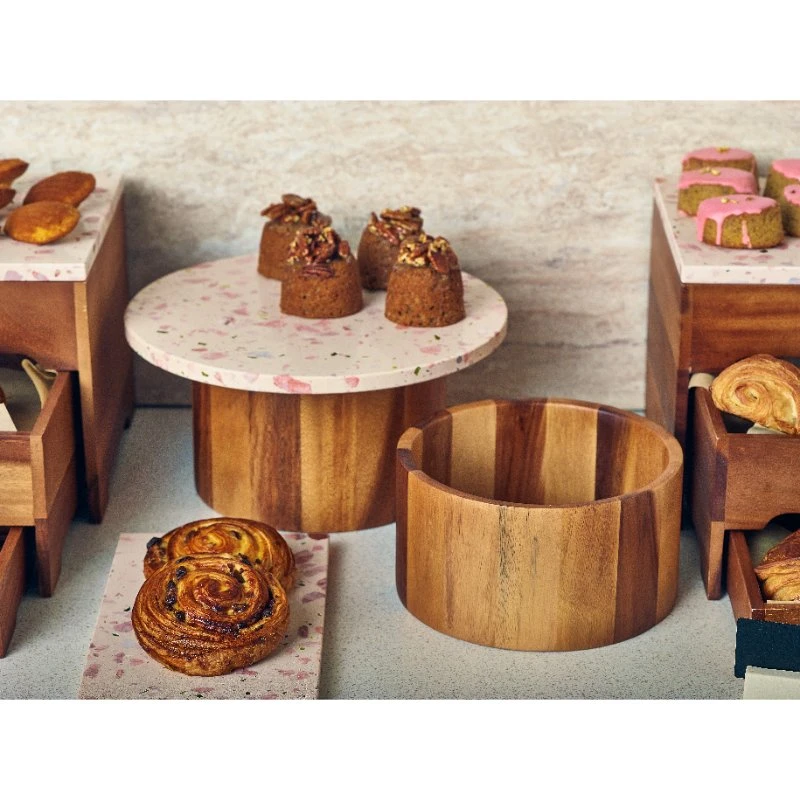 GenWare Terrazzo Servierplatte 32 x 18 cm GN 1/3 TRZ-3218 by Genware color Svart