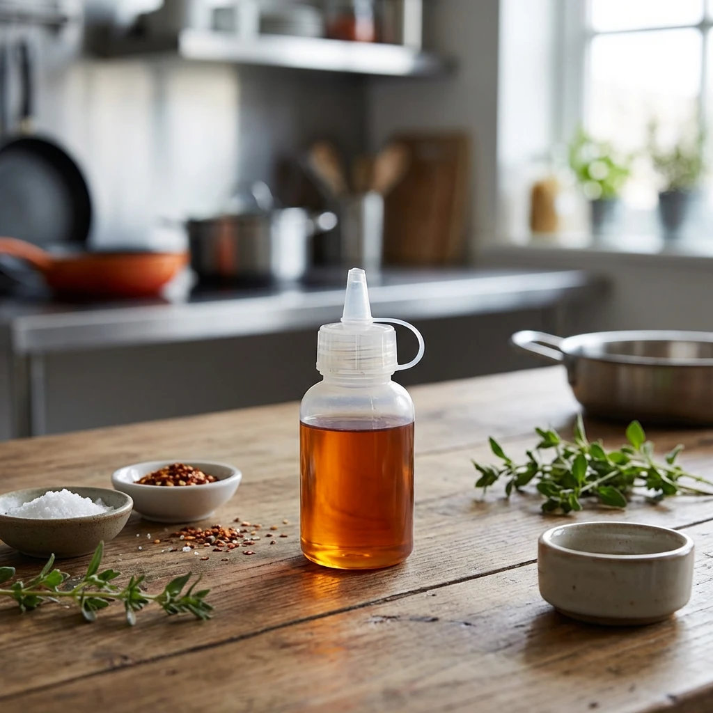 Genware Mini-Saucenflasche 50 ml / 2 oz MSB50 by Genware color Svart