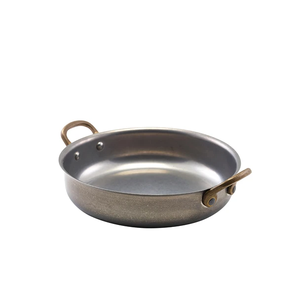 GenWare Vintage Steel Runde Schale 18,5 x 4,5 cm SRD18V by Genware color Svart