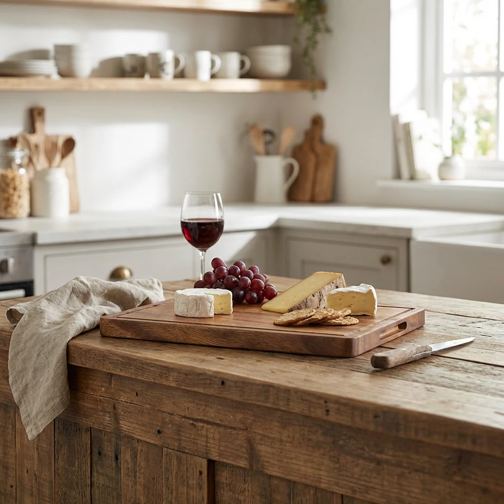 Genware Akazienholz Servierbrett 34 x 22 x 2 cm WSB3422 by Genware color Svart