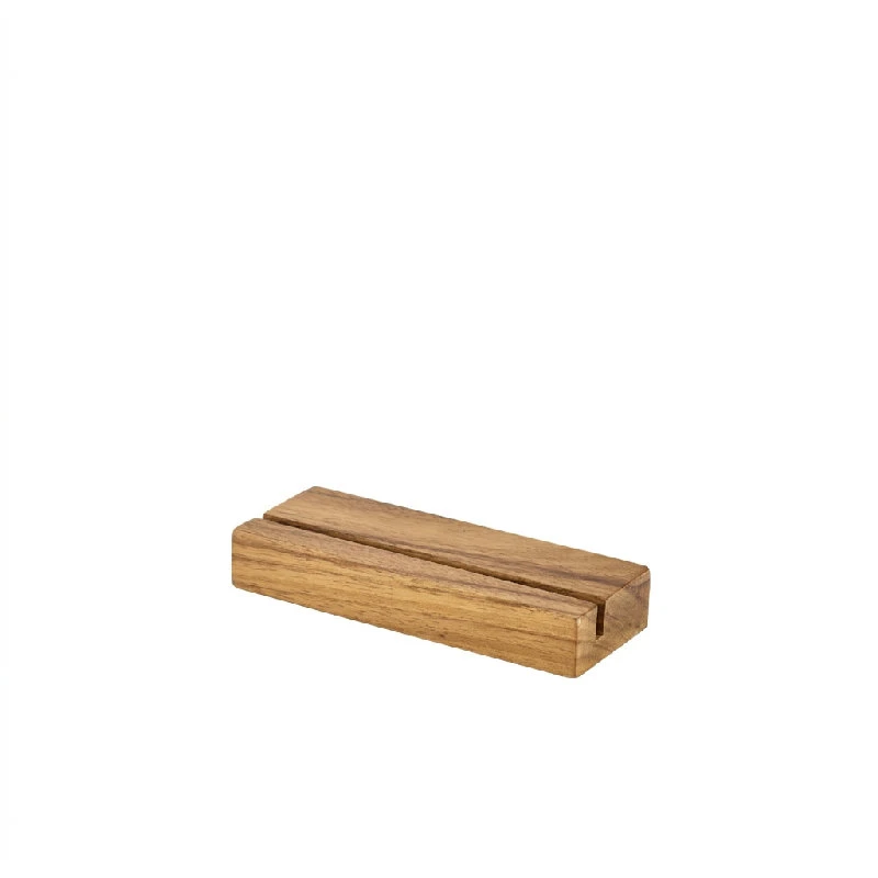 Akazienholz Menükartenhalter 20 x 3,2 x 7,5 cm WMS20 by Genware color Svart