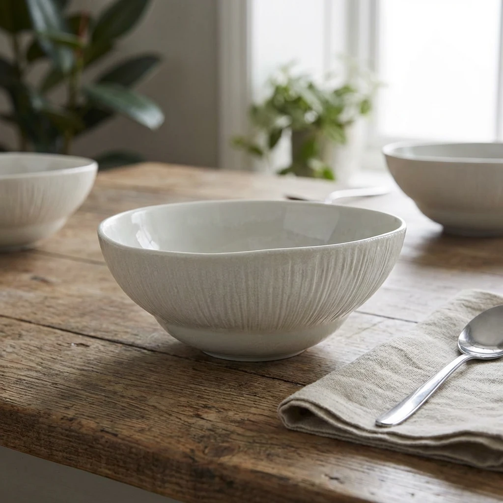 Incise Porcelain Lucine Runde Schale 15,5 cm BW-PLC15 by Genware color Svart