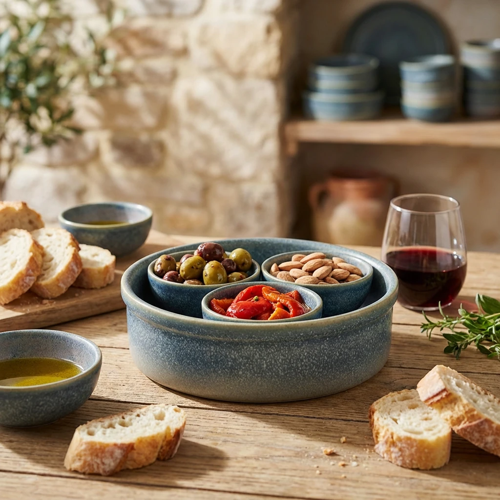 Forge Coast Steingut-Tapasschale 14,5 cm CT-TD14C by Genware color Svart