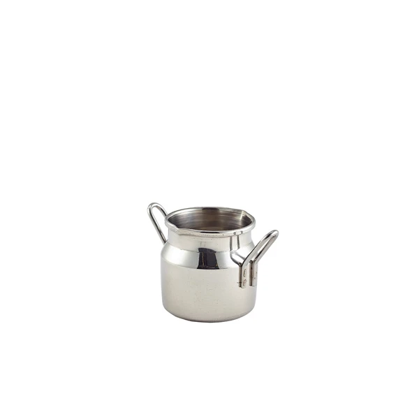 Mini-Milchkanne aus Edelstahl 2,5 oz MMC25 by Genware color Svart