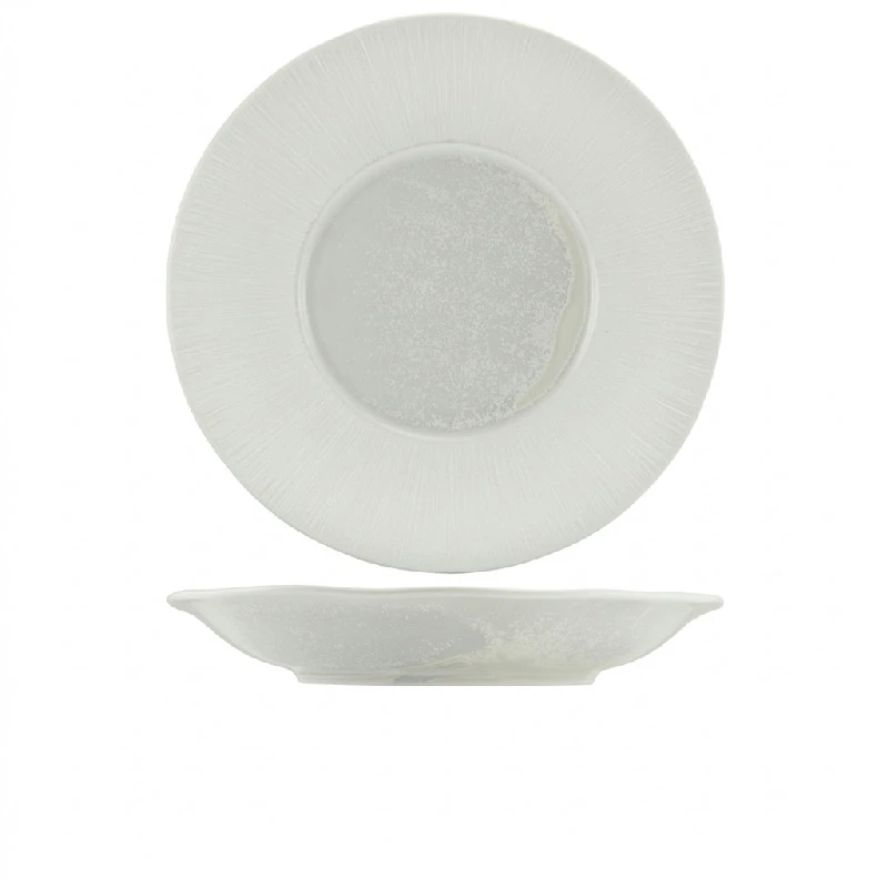 Incise Porcelain Lucine Tiefer Fahnenteller 30 cm WDP-PLC30 by Genware color Svart