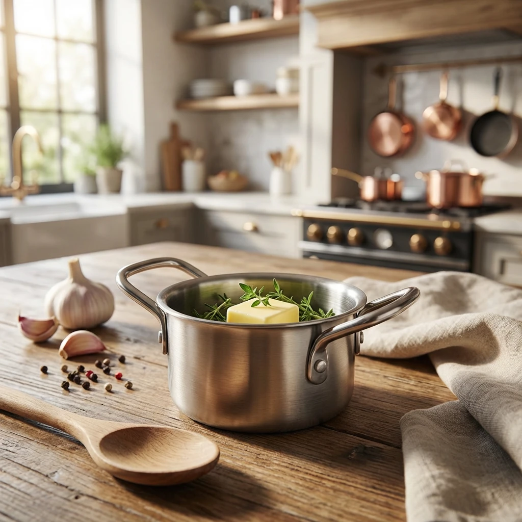 GenWare Mini-Edelstahlkasserolle 8,6 x 4,7 cm MSCD8 by Genware color Svart