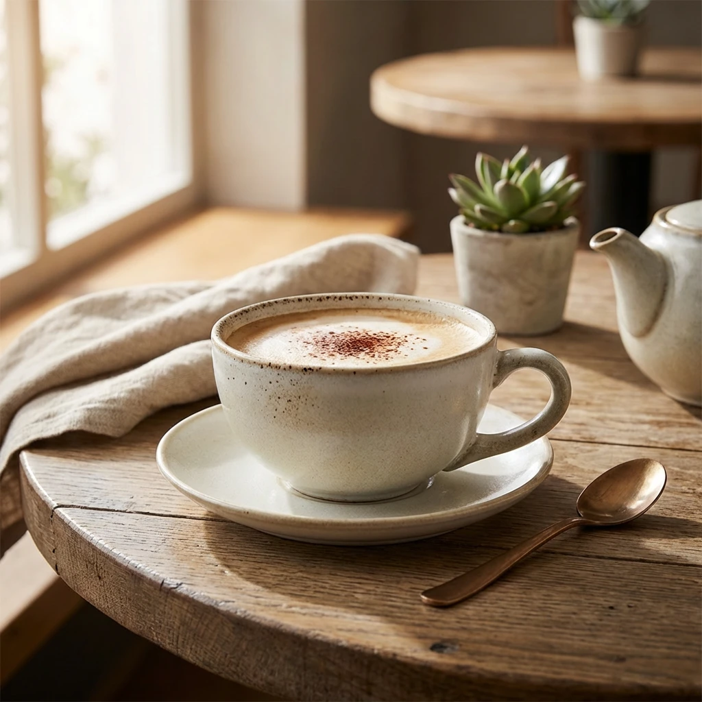 Antigo Stoneware Barley Tasse 30 cl/10,5 oz CUP-ABR30 by Genware color Svart