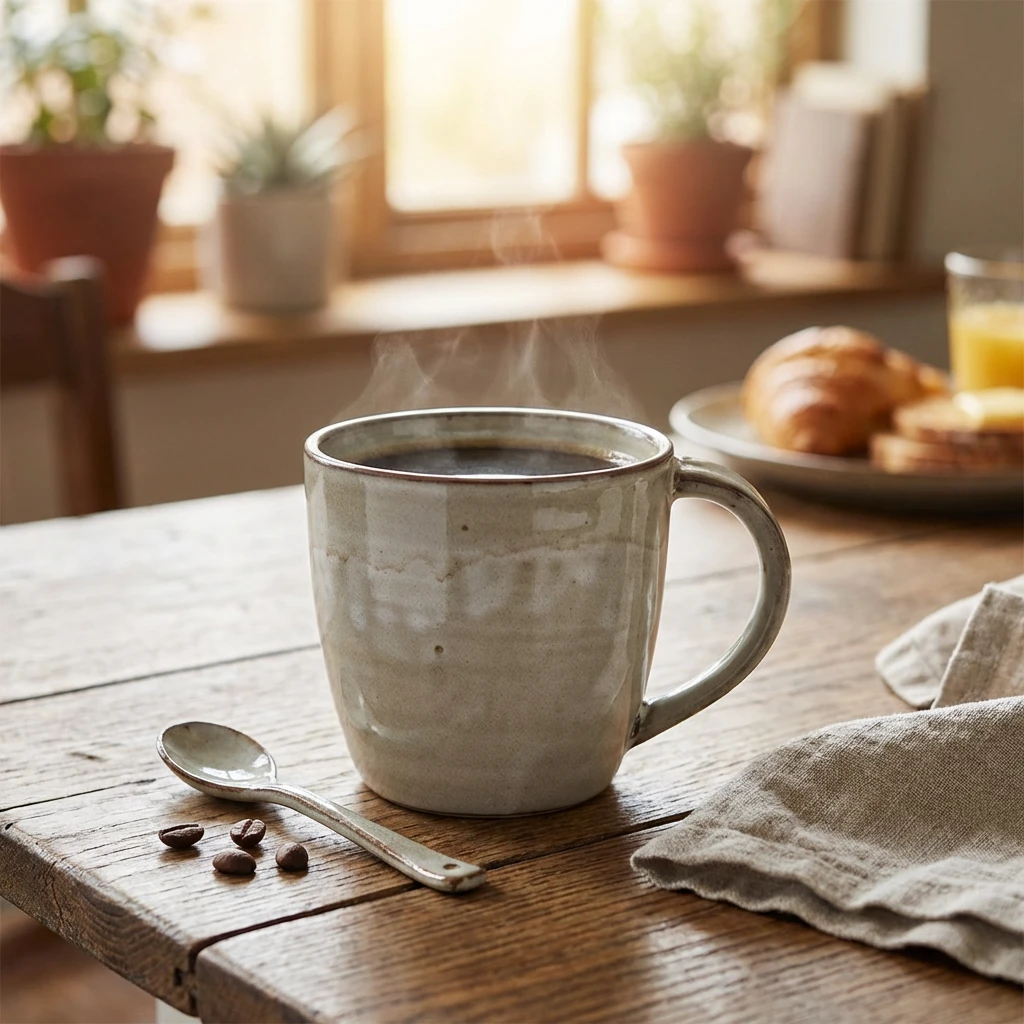 Terra Porcelain Grey Becher 30 cl / 10,5 oz MUG-PG32 by Genware color Svart