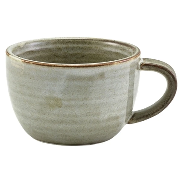 Terra Porcelain Grey Kaffeetasse 28,5 cl / 10 oz CUP-PG28 by Genware color Svart