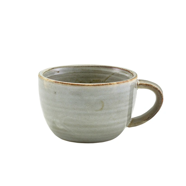 Terra Porcelain Grey Kaffeetasse 28,5 cl / 10 oz CUP-PG28 by Genware color Svart