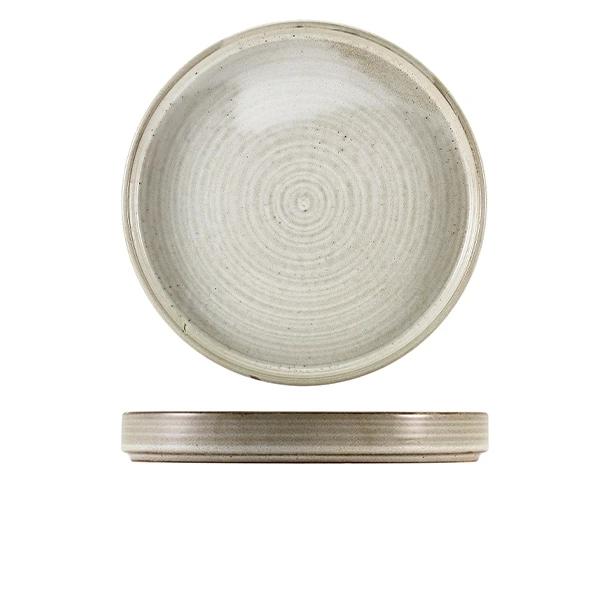Terra Porcelain Grey Präsentationsteller 26 cm PR-PG26 by Genware color Svart