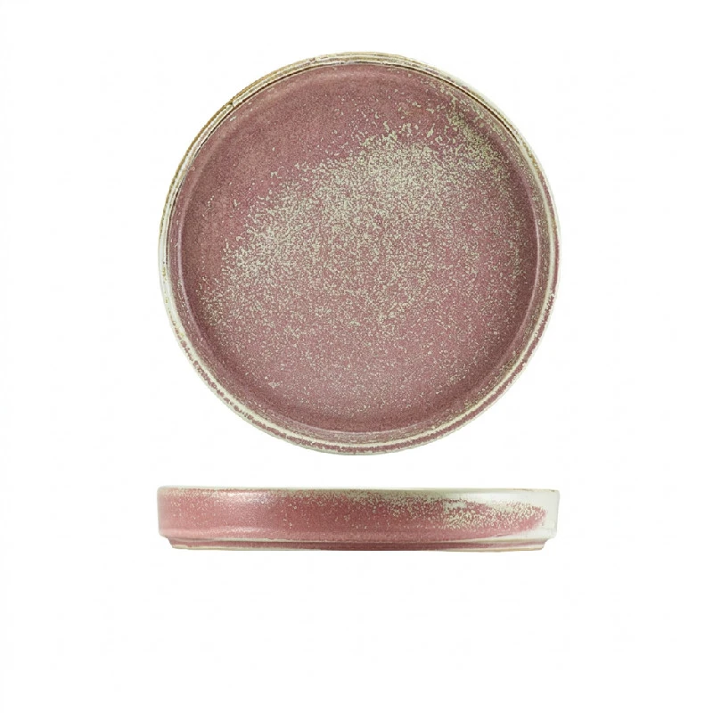 Terra Porcelain Rose Präsentationsteller 20,5 cm PR-PRS21 by Genware color Svart