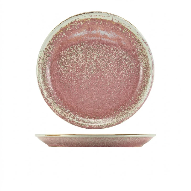 Terra Porcelain Rose Coupe Teller 27,5 cm CP-PRS27 by Genware color Svart