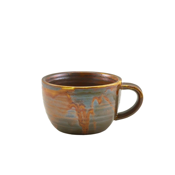 Terra Porcelain Rustic Copper Kaffeetasse 22 cl / 7,75 oz CUP-PRC23 by Genware color Svart