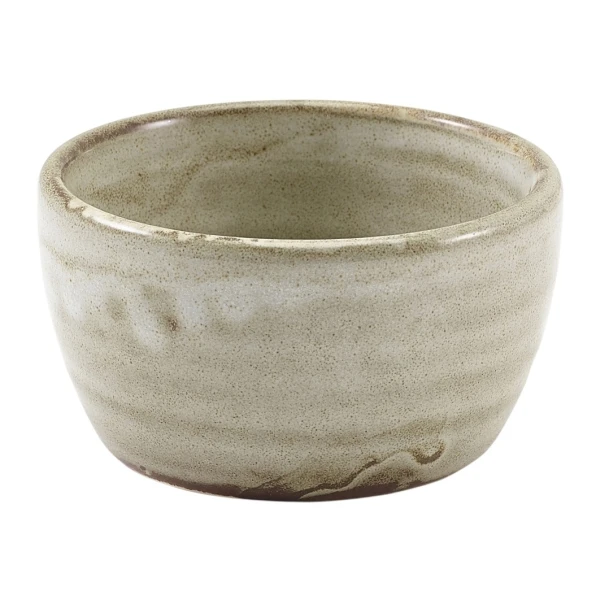 Terra Porcelain Grey Ramekin 7 cl / 2,5 oz RAM-PG2 by Genware color Svart
