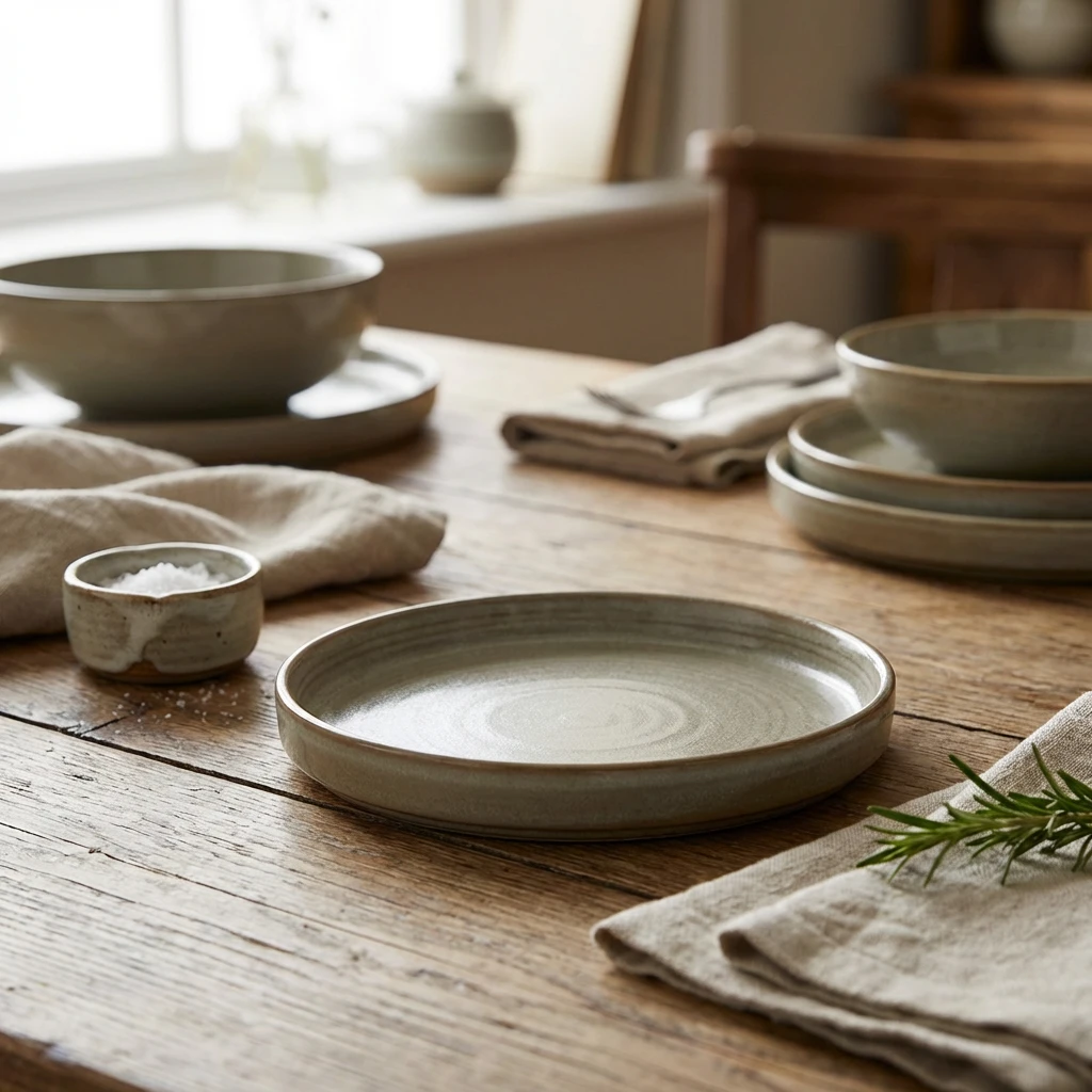 Terra Porcelain Grey Flacher Präsentationsteller 14 cm LP-PG14 by Genware color Svart