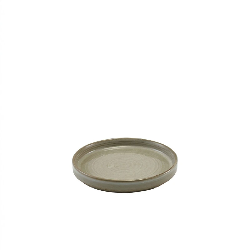 Terra Porcelain Grey Flacher Präsentationsteller 14 cm LP-PG14 by Genware color Svart