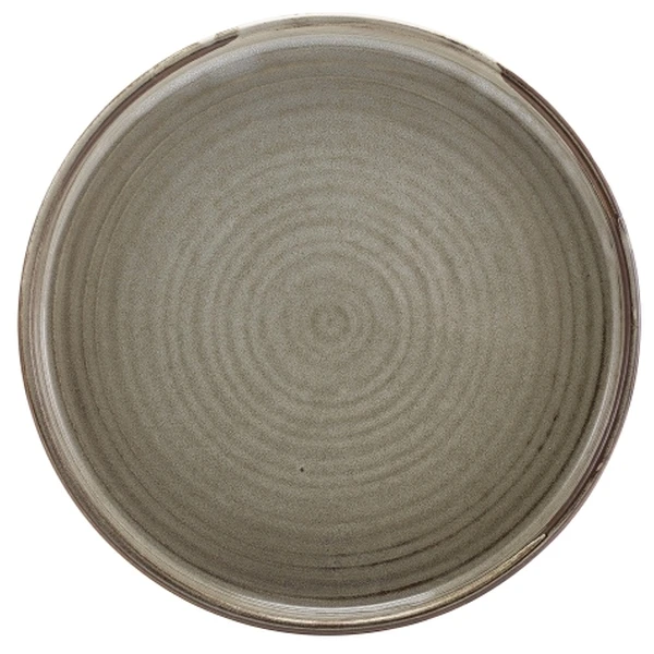 Terra Porcelain Grey Flacher Präsentationsteller 21 cm LP-PG21 by Genware color Svart