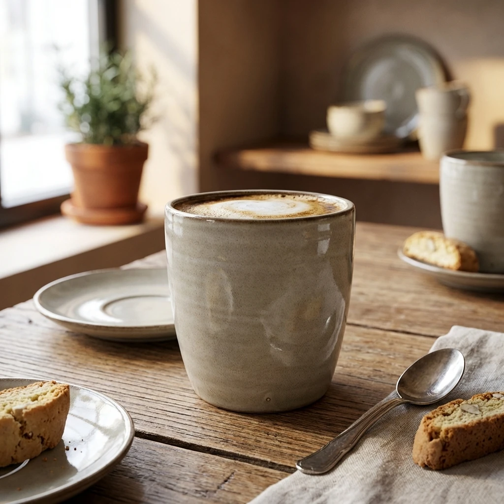 Terra Porcelain Grey Chip Tasse 30 cl/10,5 oz CC-PG32 by Genware color Svart