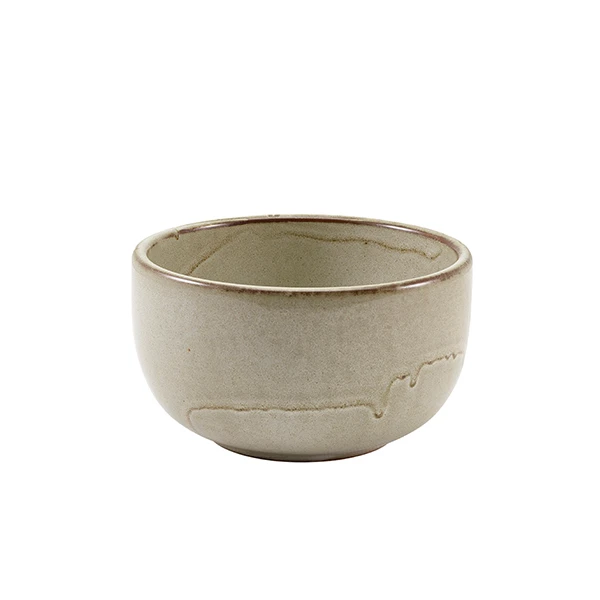 Terra Porcelain Grey Runde Schale 12,5 cm BW-PG12 by Genware color Svart