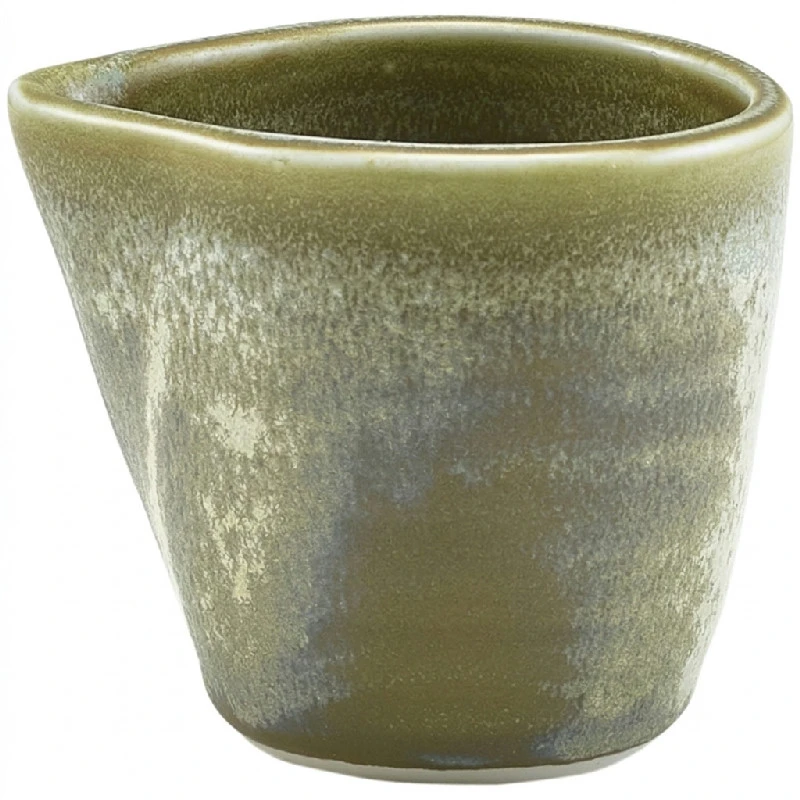 Terra Porcelain Kännchen Mattgrau 9 cl/3 oz JUG-PMG9 by Genware color Svart