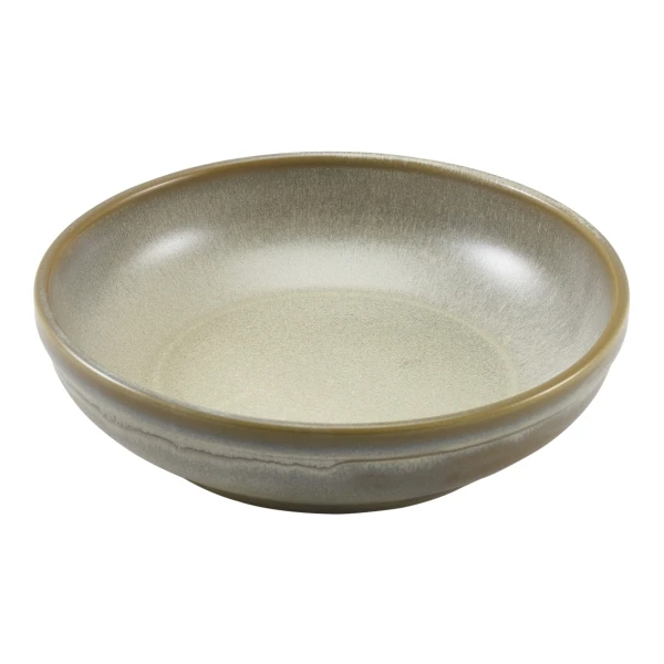 Terra Porcelain Matt Grau Coupeschale 23 cm CB-PMG23 by Genware color Svart
