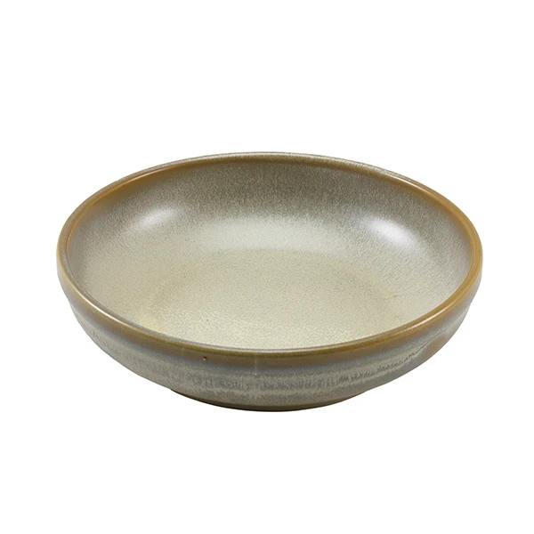 Terra Porcelain Matt Grau Coupeschale 23 cm CB-PMG23 by Genware color Svart