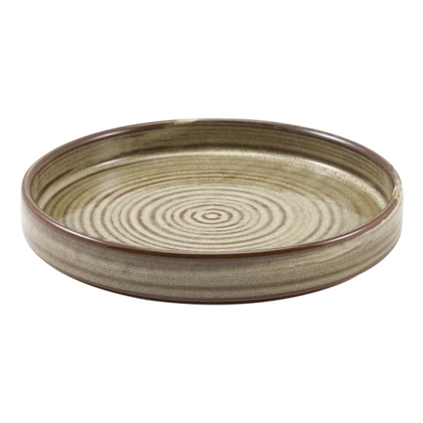 Terra Porcelain Grey Präsentationsteller 18 cm PR-PG18 by Genware color Svart
