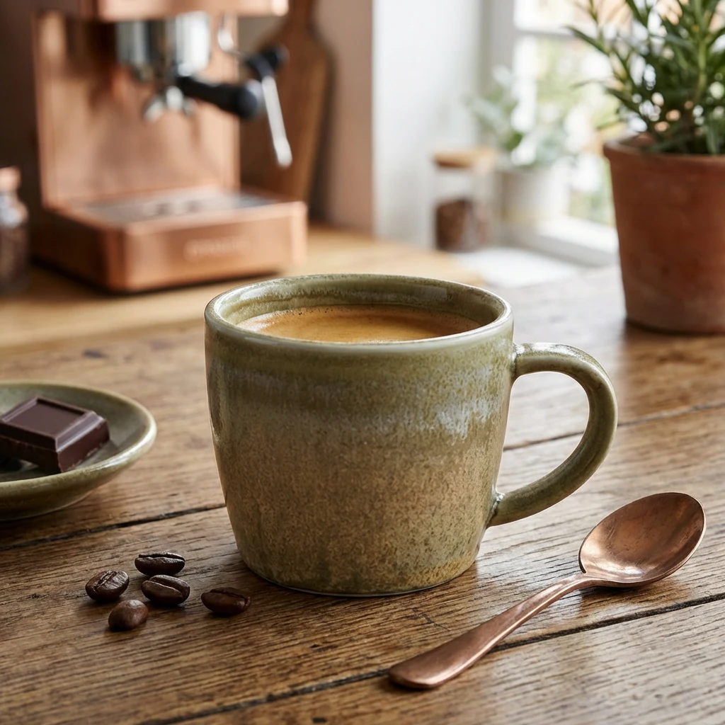Terra Porcelain Espressotasse Mattgrau 9 cl / 3 oz CUP-PMG9 by Genware color Svart