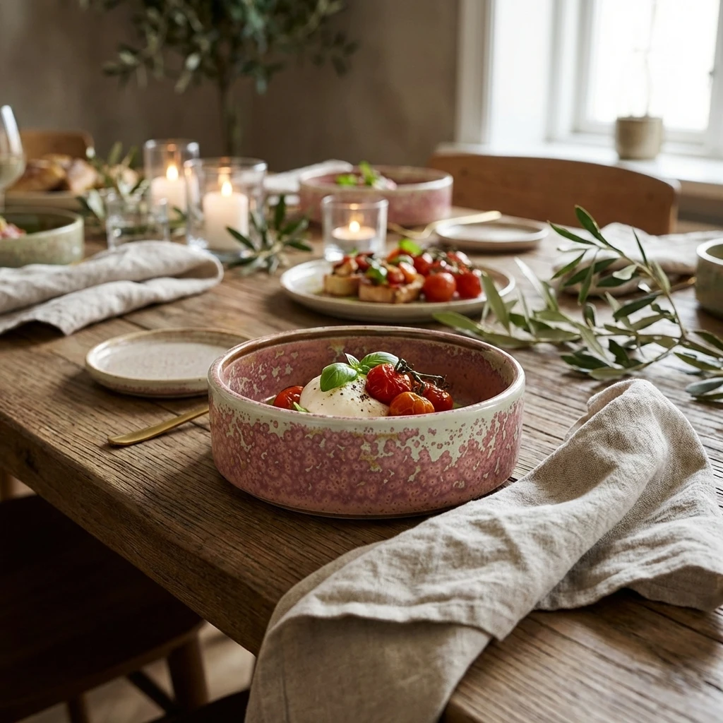 Terra Porcelain Rose Präsentationsschale 13 cm PB-PRS13 by Genware color Svart