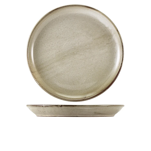Terra Porcelain Grey Coupe-Teller 30,5 cm CP-PG30 by Genware color Svart