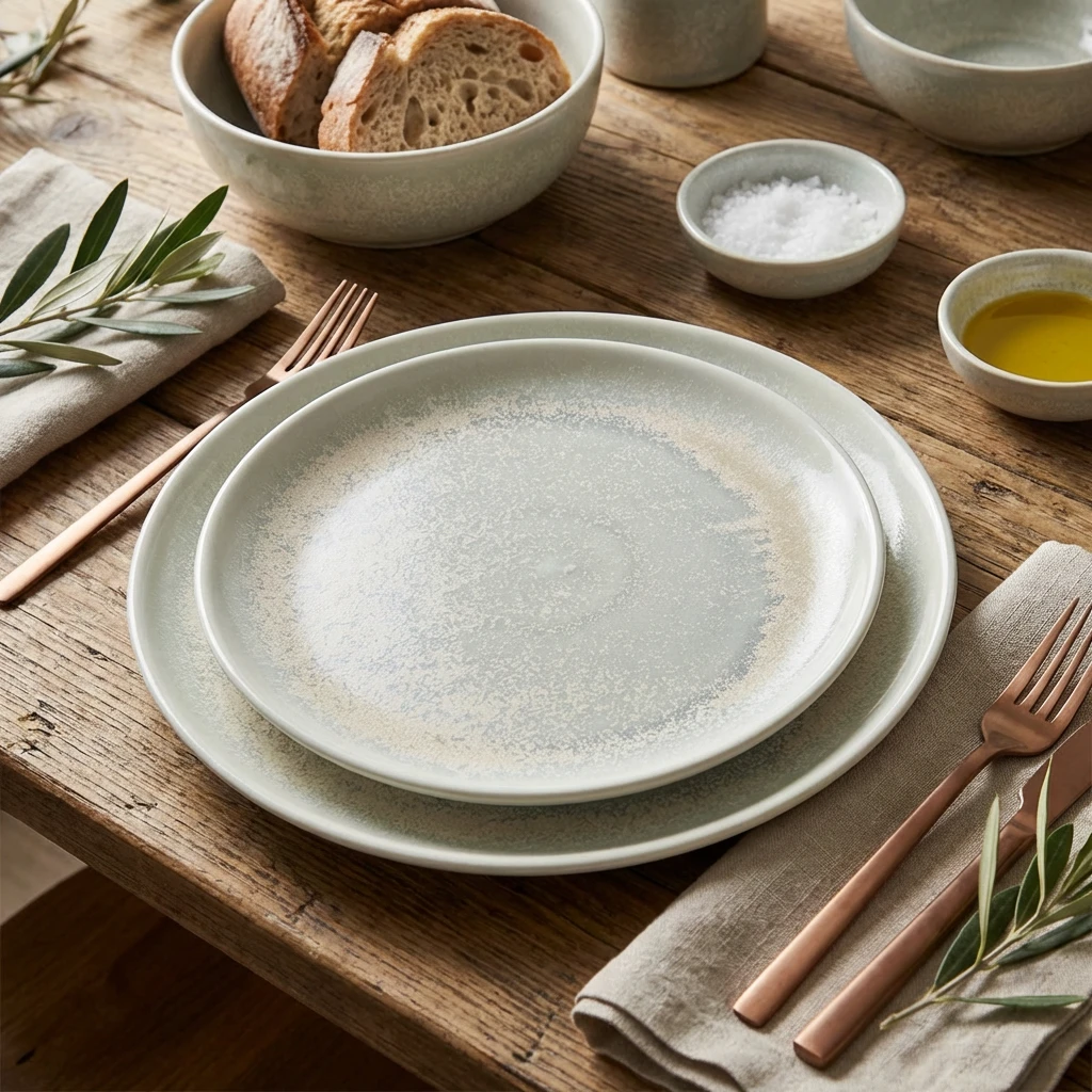 Terra Porcelain Pearl Coupe-Teller 27,5 cm CP-PPL27 by Genware color Svart