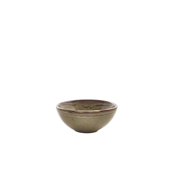 Terra Porcelain Grey Organische Ramekin 85ml/ 3oz RAM-PGG3 by Genware color Svart