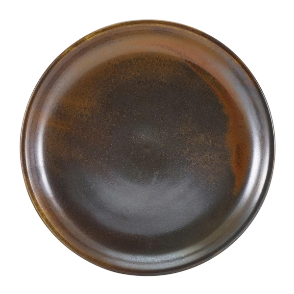 Terra Porcelain Rustic Kupfer Coupeteller 19 cm CP-PRC19 by Genware color Svart