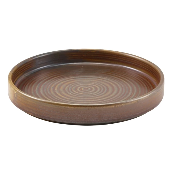 Terra Porcelain Rustic Copper Servierteller 18 cm PR-PRC18 by Genware color Svart