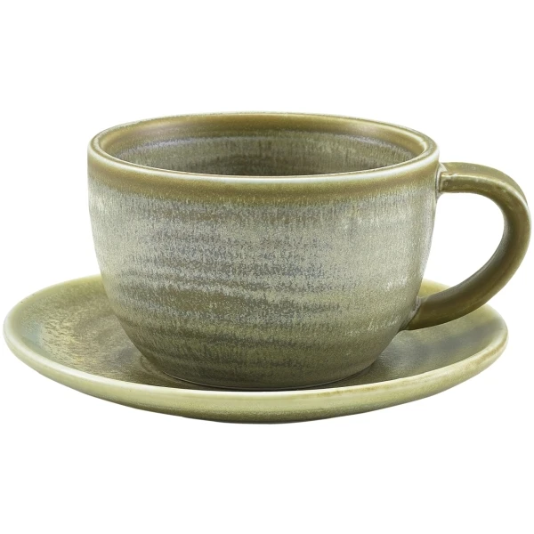 Terra Porcelain Matt Grau Untertasse 14,5 cm SCR-PMG14 by Genware color Svart