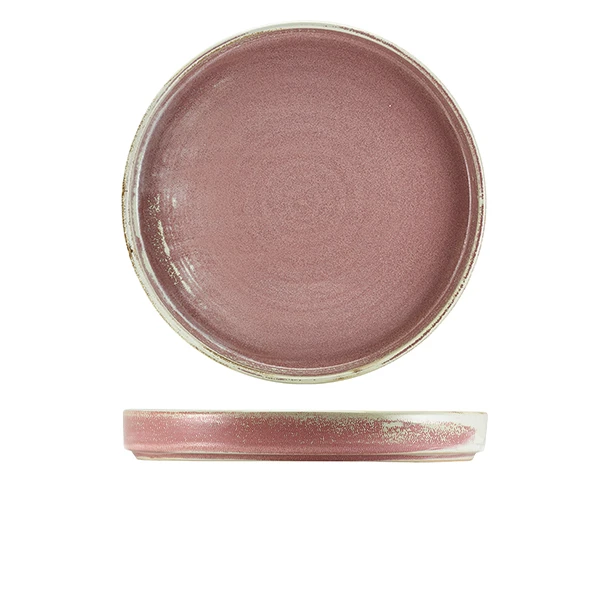 Terra Porcelain Rose Präsentationsteller 26 cm PR-PRS26 by Genware color Svart