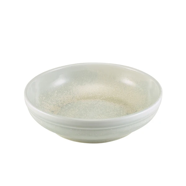 Terra Porcelain Pearl Schale mit Rand 20 cm CB-PPL20 by Genware color Svart