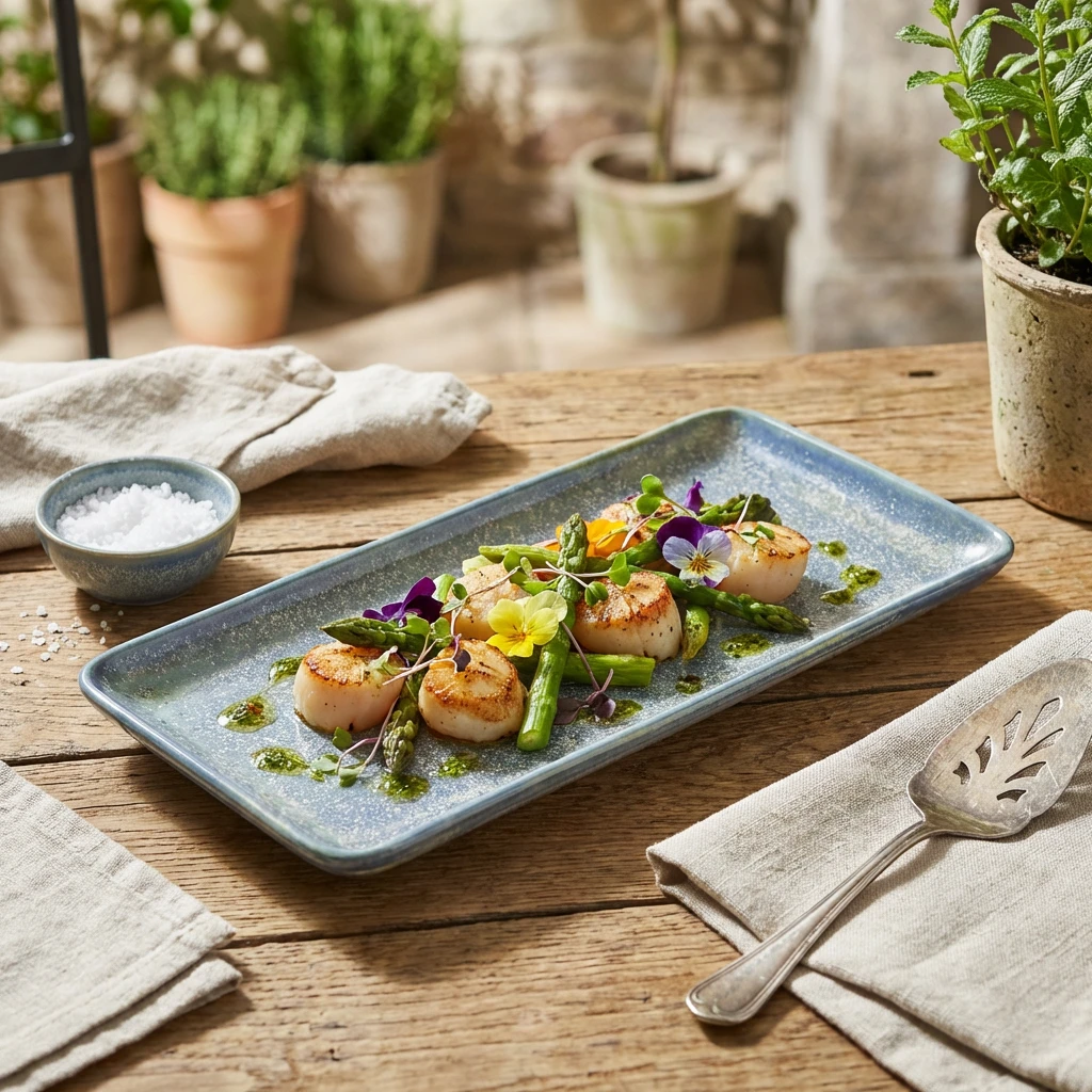 Terra Porcelain Seafoam Schmale rechteckige Platte 31 x 14 cm NR-PSF30 by Genware color Svart