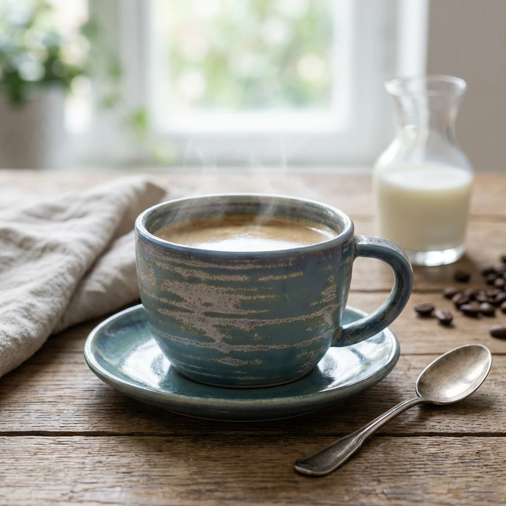 Terra Porcelain Seafoam Kaffeetasse 28,5 cl / 10 oz CUP-PSF28 by Genware color Svart